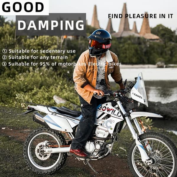 Vikbar motorcykel gel-sittdyna 3D bikakestruktur Br B