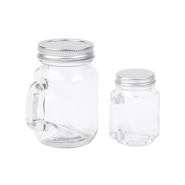 1PC Mini Mason Jar för sylt honung bärbar läckagesäker kaffe mjölk S