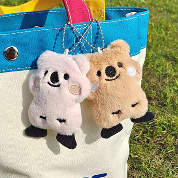 e Plysch Bear Nyckelring Gosedjur Doll Toy Ryggsäck Bag Pend A3