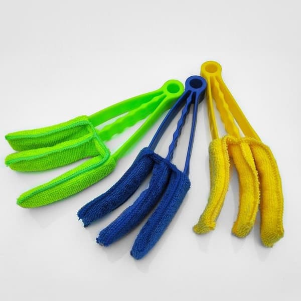 Vaskbar avtakbar mikrofiber persiennerenserbørsteklemme for vindu A3