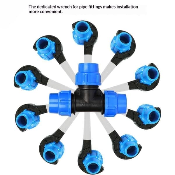 50 mm rør hurtigkoblingsfittings PVC-rørventil låsemutter spe 32mm