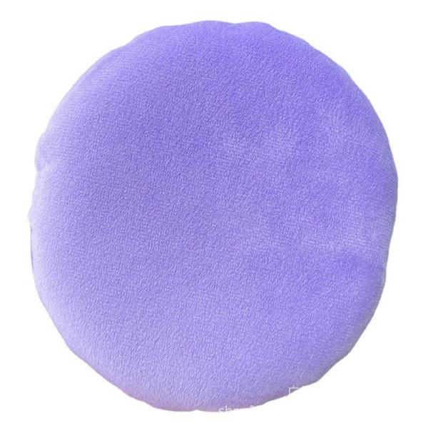 Rundt overdimensioneret sæt Makeup Soft Flocking Plys Blød Biscuit Spo Purple