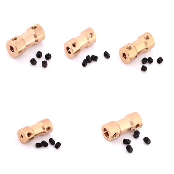 Ny 2/3/3.17/4/5mm Motor Kopparaxelkoppling Koppling Koppling 3.175mm To 4mm