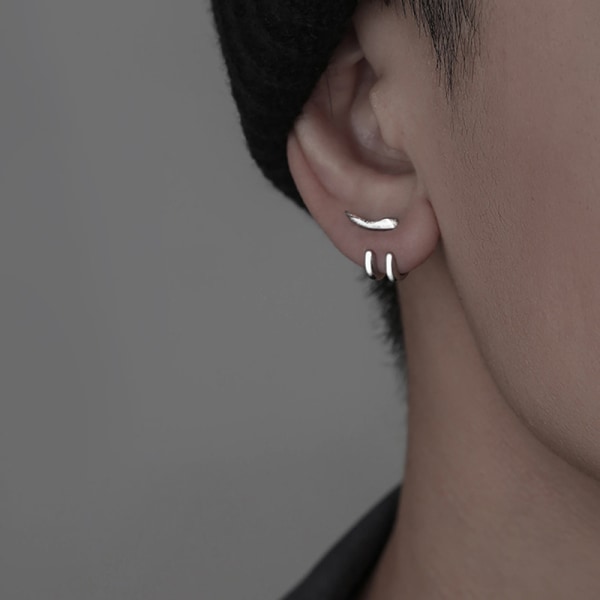 Nye Punk øreringe til mænd aftagelige dobbeltformål stud øreringe Right  ae63 | Right | Fyndiq