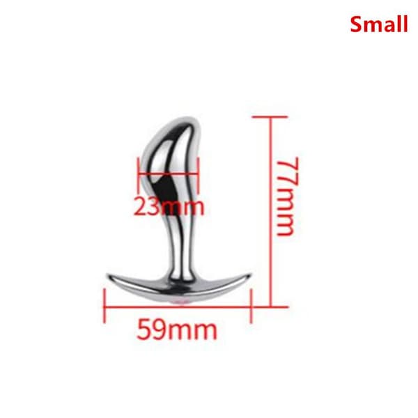 Metall Analsexplugg G-punktsstimulator Prostatamassage Butt Plugg W A3