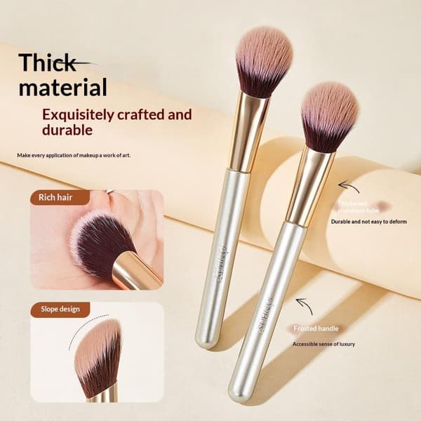 Professionel Blush Makeup Børste Vinklet Næseskygge Konturbørste A1