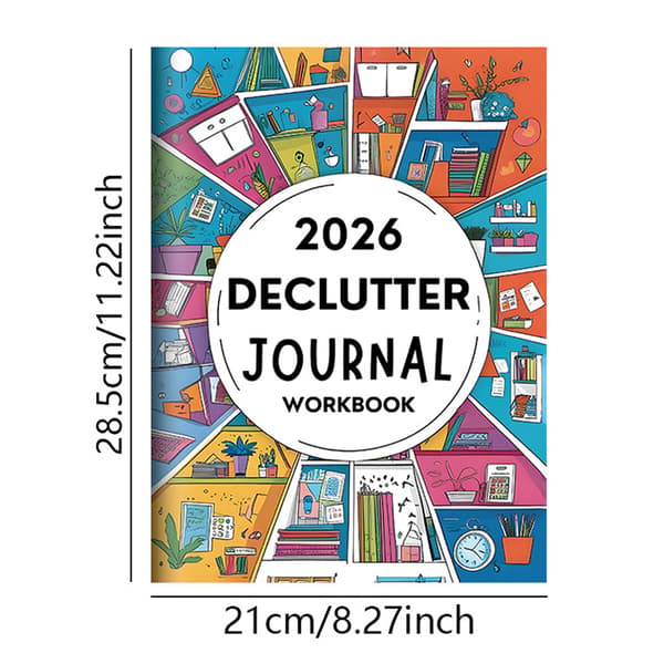 2026 Ny ryddedagbok-arbeidsbok Multicolor