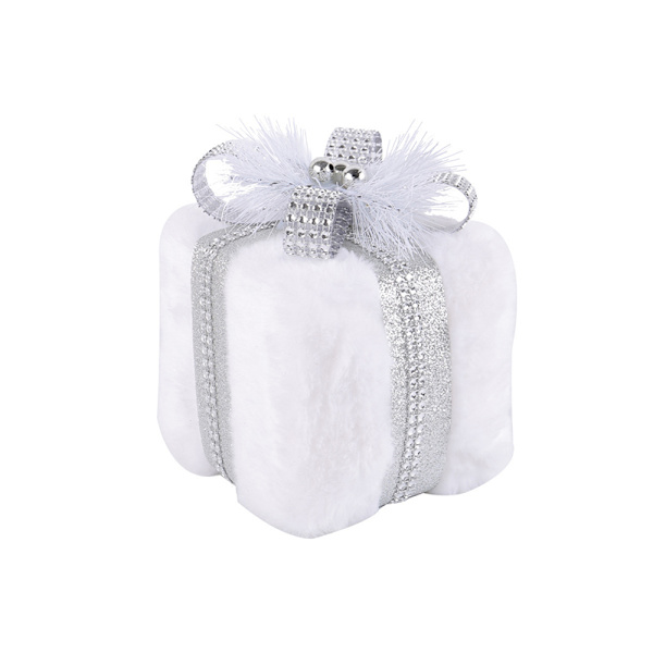 Färgglada Miniatyrgåvor Box Ornament Julcharm Miniatyr G White