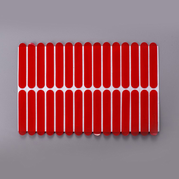 30 kpl Kirkas Nail Adhesive Teippi tekokynsien näyttöteline Red
