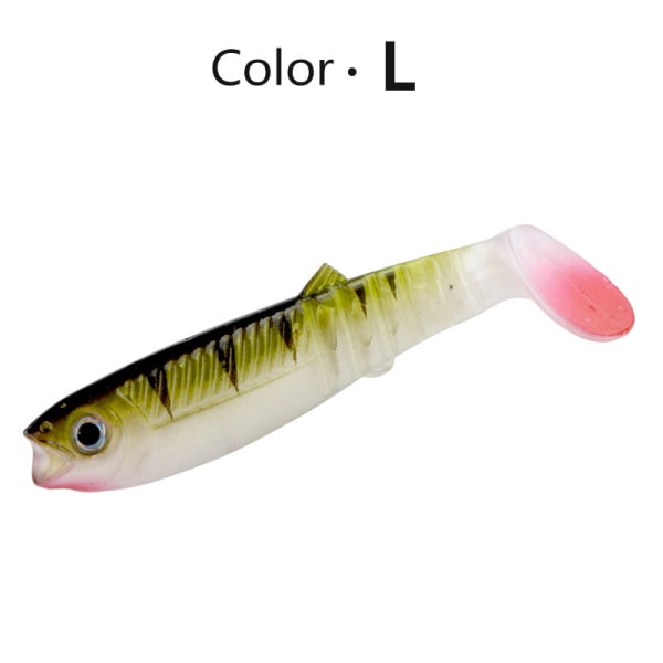 TSimuloitu Luya Silicone Soft Bait T-Tail syöttikalastustyökalu L 125mm