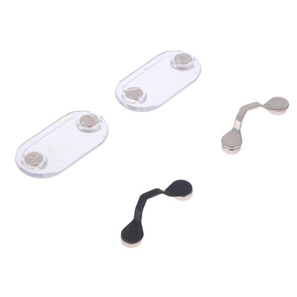 Magnetic Hang Glasögonhållare Pin Broscher Multi-funktion Porta Silver