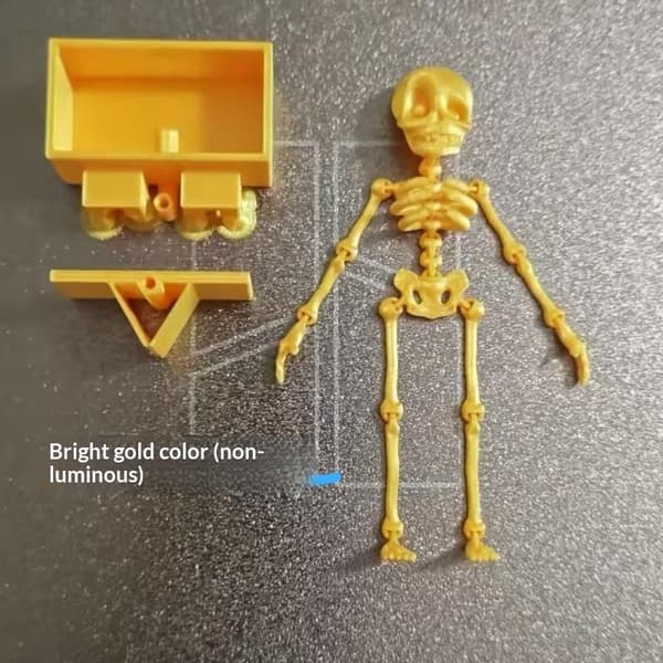 3D-printet dansende skjelett akvariumbobler luftdrevet luftrør A2
