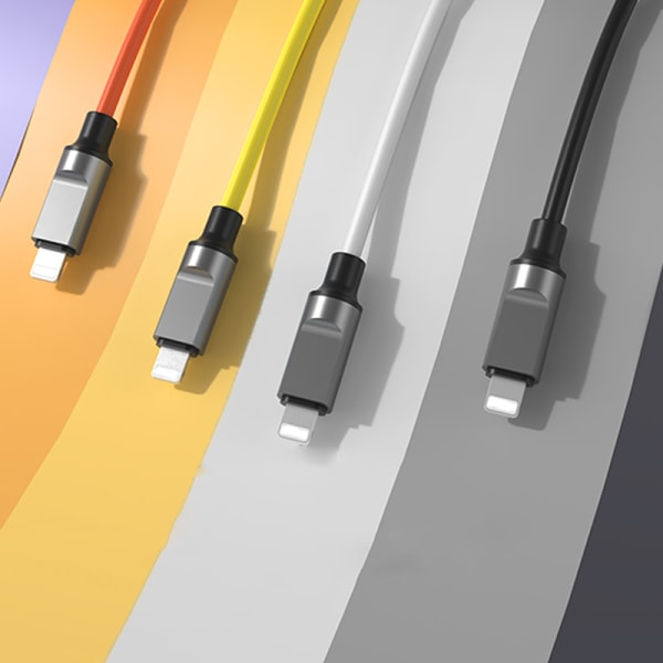 120 W USB -C-tyypin nestemäinen silikonikaapeli PD-pikalatauskaapeli Yellow Lightning