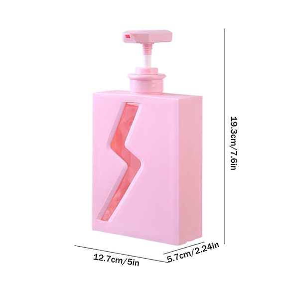 500 ml baderomssåpedispensere påfyllbar lotion sjampo dusj Pink lightning