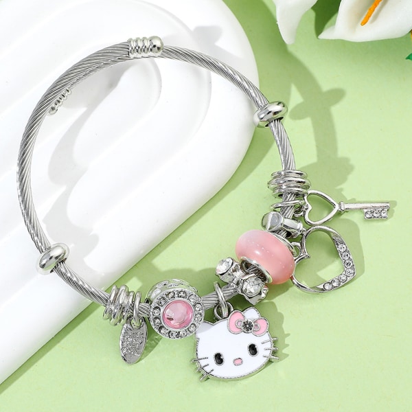 Armbånd Krystallperler Kawaii Small Fresh Fashion Bangle Hånd A A2