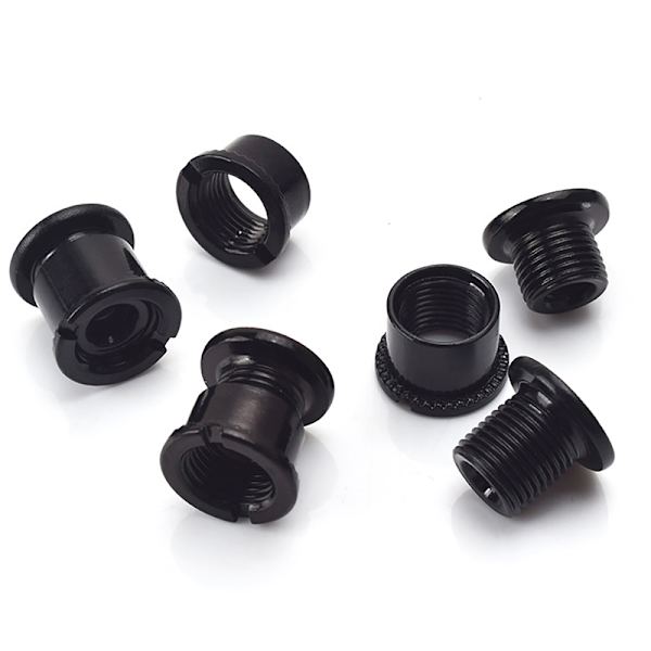 5 stk Kjede Hjul Fix Disc Bolt Mutter Kjedering Veisykkeldeler Black B