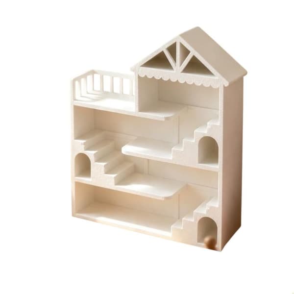 Hvid Ins Mini Dukkehus Display Hylde Mini Hus Scene Opbevaring