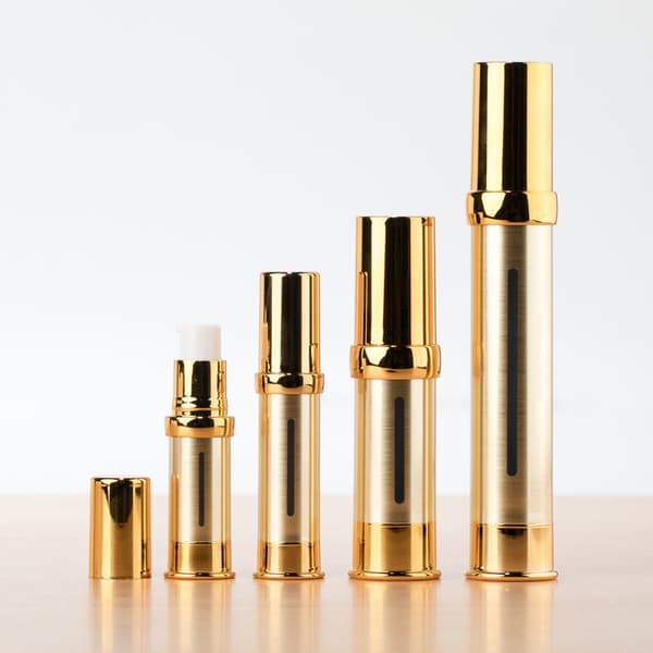 10ml15ml20ml Gull/Sølv Tom Påfyllbar Luftfri Vakuumpumpe L Silver spray 10ml