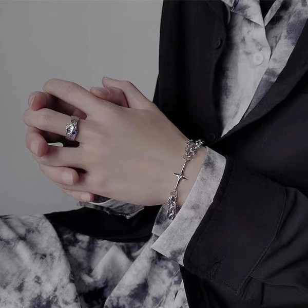 Mode sexuddigt stjärnarmband för kvinnor krage Goth armband