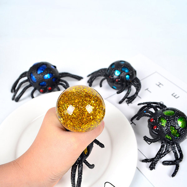 Kreativ Squishy Mesh Ball Toy Spider Trick Fidget Toys 5#