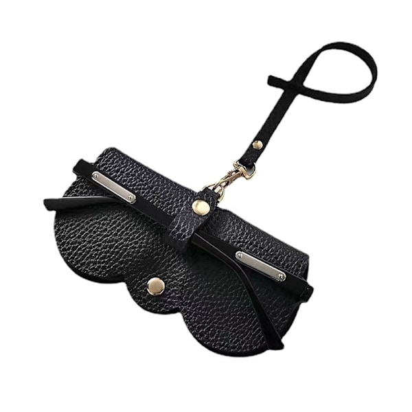 Creative Leather Solbriller Lesebriller Oppbevaringsveske Portabl Black