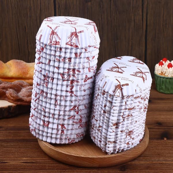 200 stk. runde/bådformede cupcake-papirforme til bagning A
