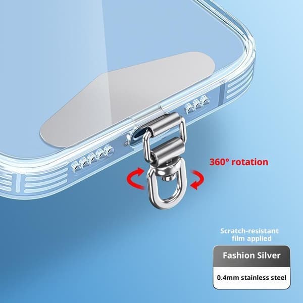 Solid metall mobiltelefon hengende stropp pakning erstatning rustfritt A11