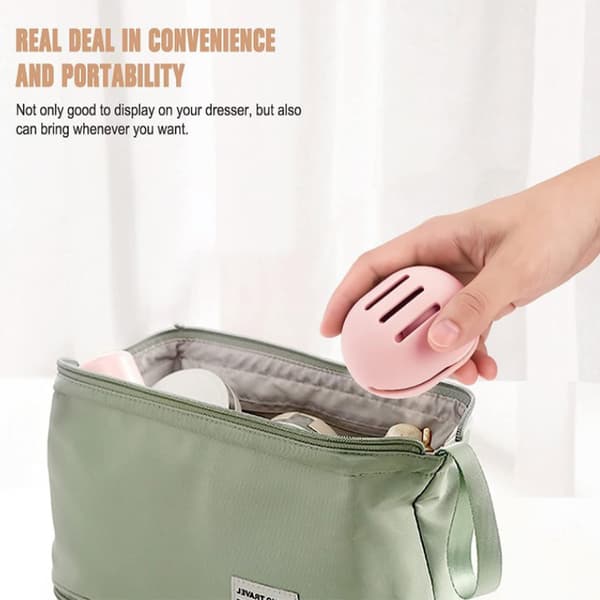 Sminksvamphållare Miljövänlig Silikon Multihole Beauty Ble Khaki