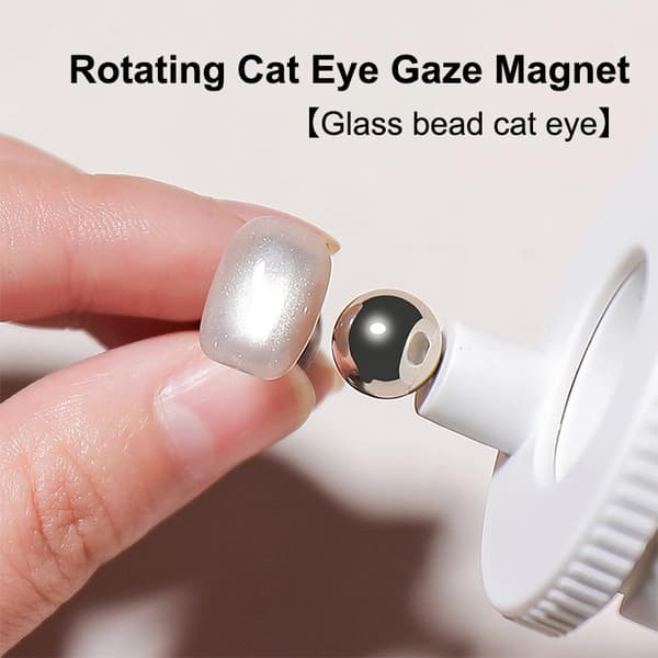 Roterande kattöga nagelmagnet multifunktionell brett ljus glas B A3
