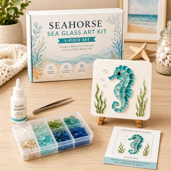 1 sett DIY hav akryl kunstsett og marine dyredesign for A6