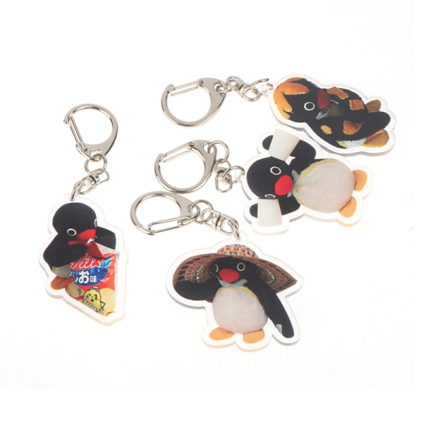 Tegnefilm akryldukke nøglering Kawaii Penguin Perifer legetøj Bac 04