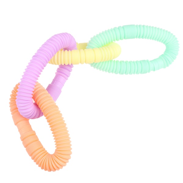 6 stk/sett Mini Pop Tubes Sensorisk leketøy for barn Antistress leker S（1.9*13cm）