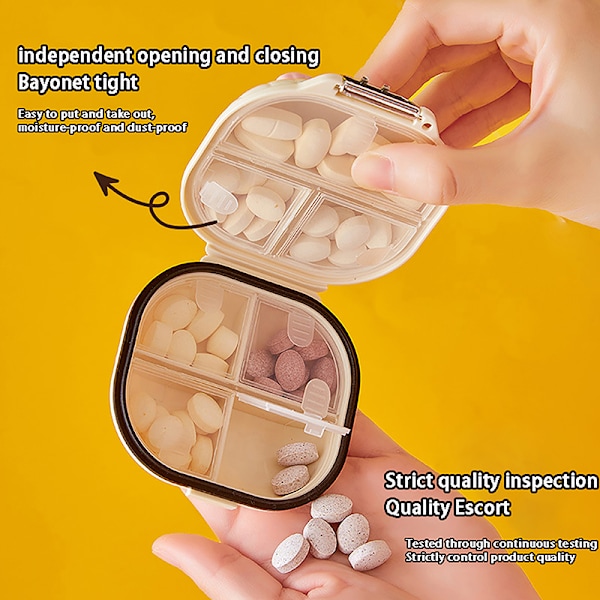 e Mini bærbar medicinæske om ugen Multi Grid Split Tablets Se A10