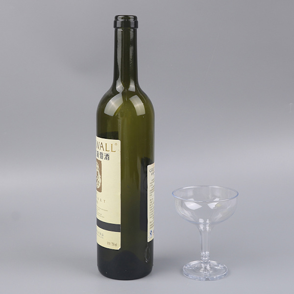 6 stk gjennomsiktige akryl vinglass drikke champagne fest bryllup oensize