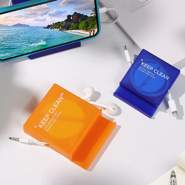 Bærbar Firkantet Kabelorganisator Ledningsstyring USB-kabelopruller set S