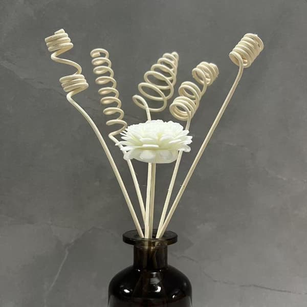 9 STK Kunstig Blomst Rattan Rør Duft Aroma Diffuser Sti