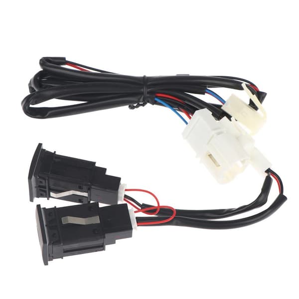 1 stk. rød LED bil USB PD laderadapter for Golf 6 MK6 5 Sciroc Onesize