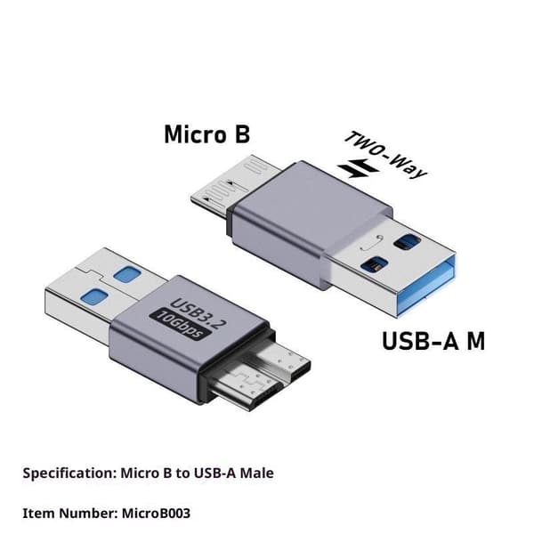 1 st USB C till Micro B-adapter USB3.0 Typ C hona till Micro B C A1