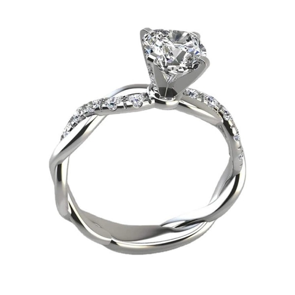 Mote Klassiske gifteringer Forlovelsesringer Zircon Crystal S B 7