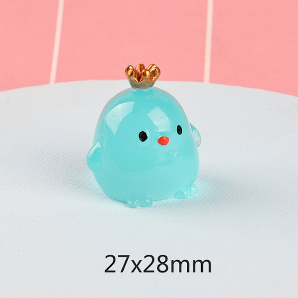 Night Light Stereo Crown Chicken Håndlavet DIY Night Light Blue