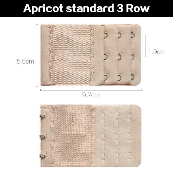 Dam BH Förlängningsrem Förlängare Spännen Elastisk Förlängare Br 13(3R3H apricot)