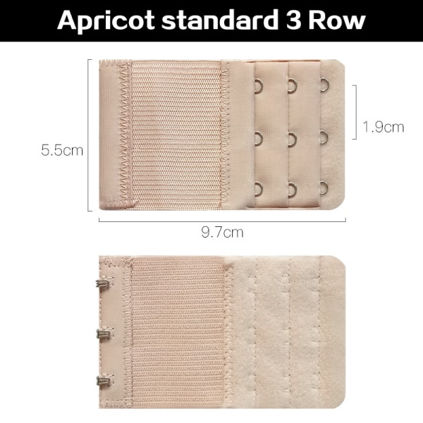 Kvinder BH Extenders Strap Extenders Spænder Elastic Extender Br 13(3R3H apricot)