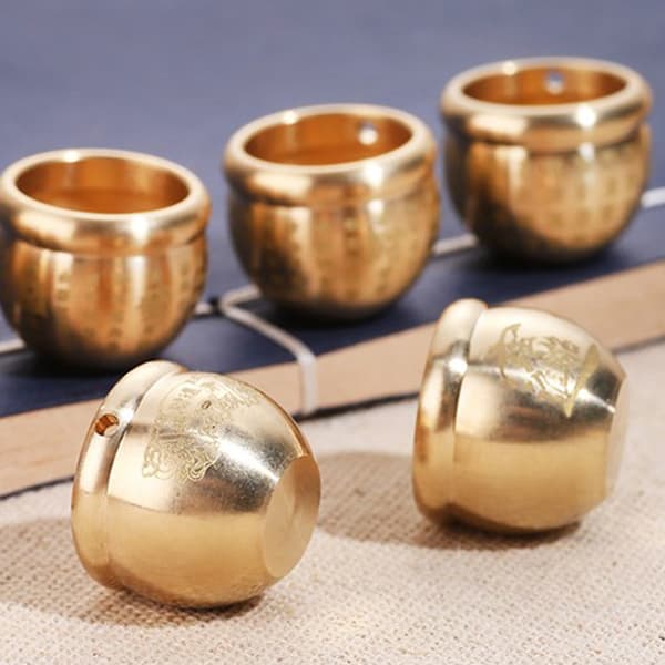 Feng Shui Lucky Fortune Wealth Brass Cornucopia Baifu Rice Cyli A2
