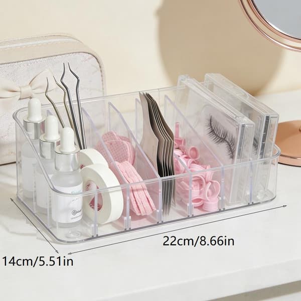 Øjenvippeforlænger Organizer Makeup Opbevaringsboks Til Håndværk Kosmetik