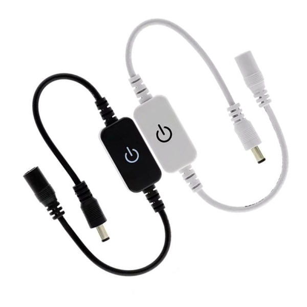 LED Strip Touch Dimmer Lysstyrkekontroll LED Dimmer Switch Dim Black