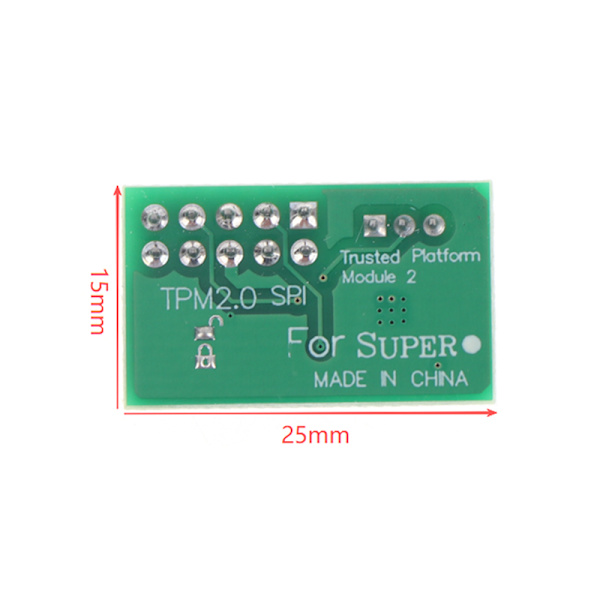 TPM 2.0 Modul SPI Interface Vertikal Stabil Sikkerhed 9670 Chipset