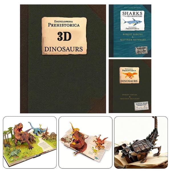 3D Encyclopedia Prehistorica s Marine Organism Folding Pop-Up B A3