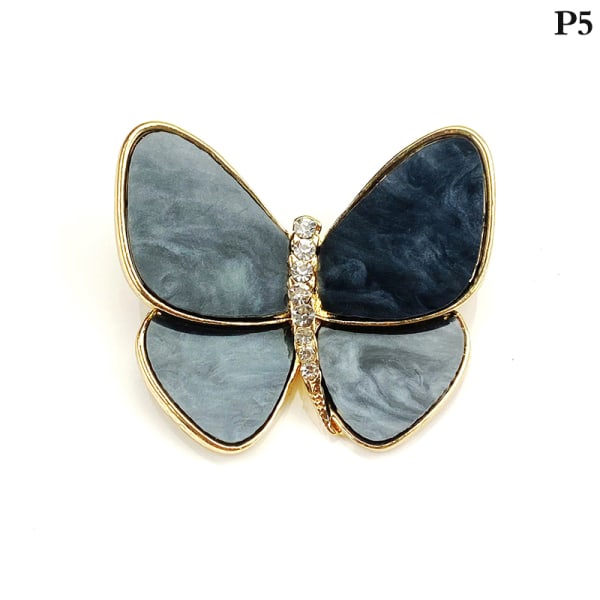 1kpl Butterfly Rintaneulat Naisten Pearl Gold Hopeanvärinen rintaneula 5