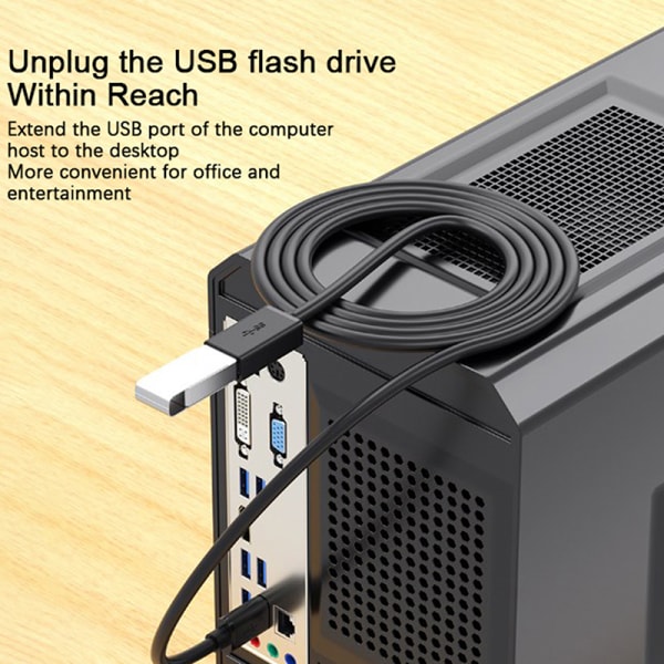 USB forlængerkabel 3 0 Dataledning til bærbar TV USB 3.0 Extensi 0.5m