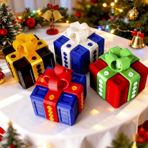 1 sett 3D-printet morsom prankgave langfinger jul voksen A2